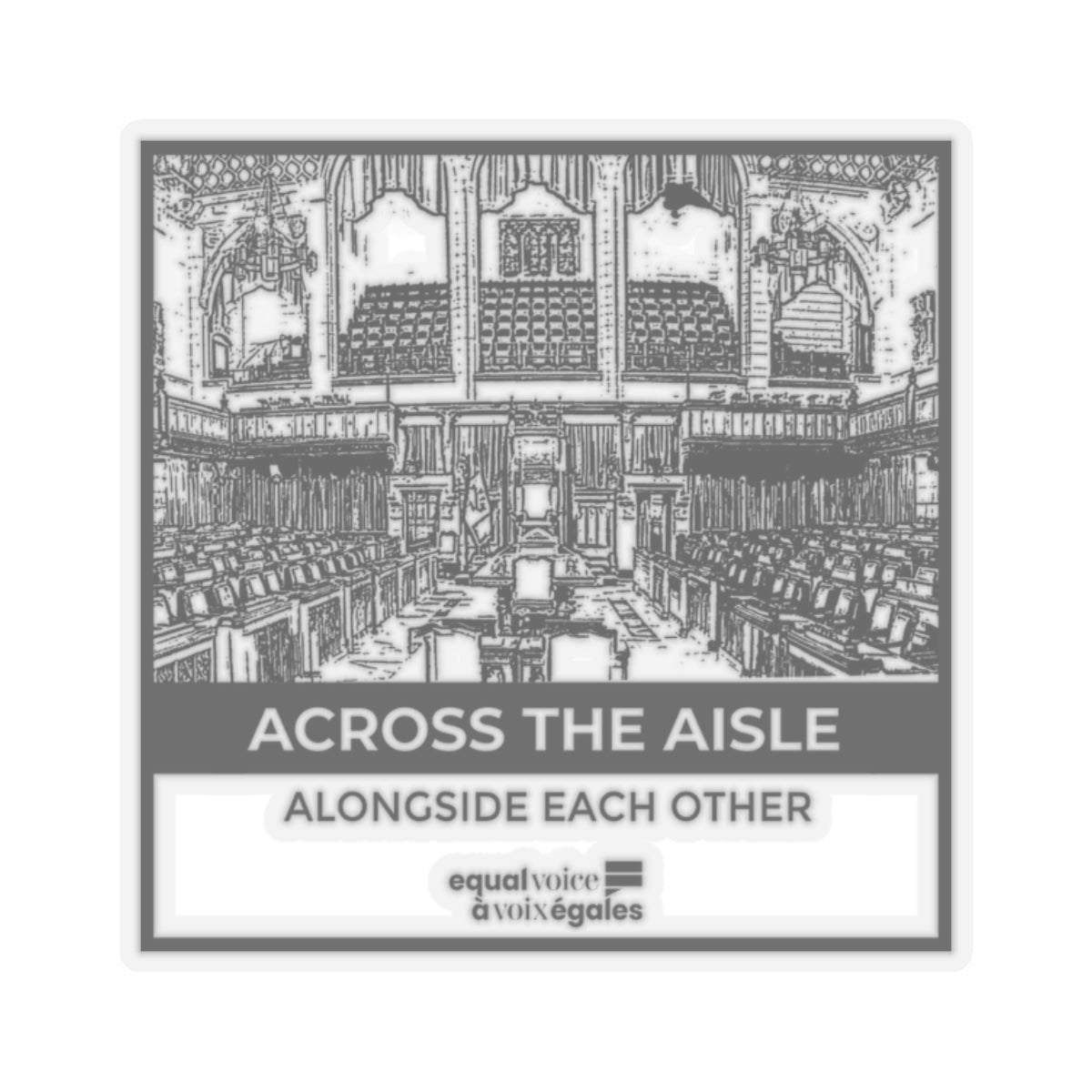 Kiss-Cut Stickers - Across the Aisle