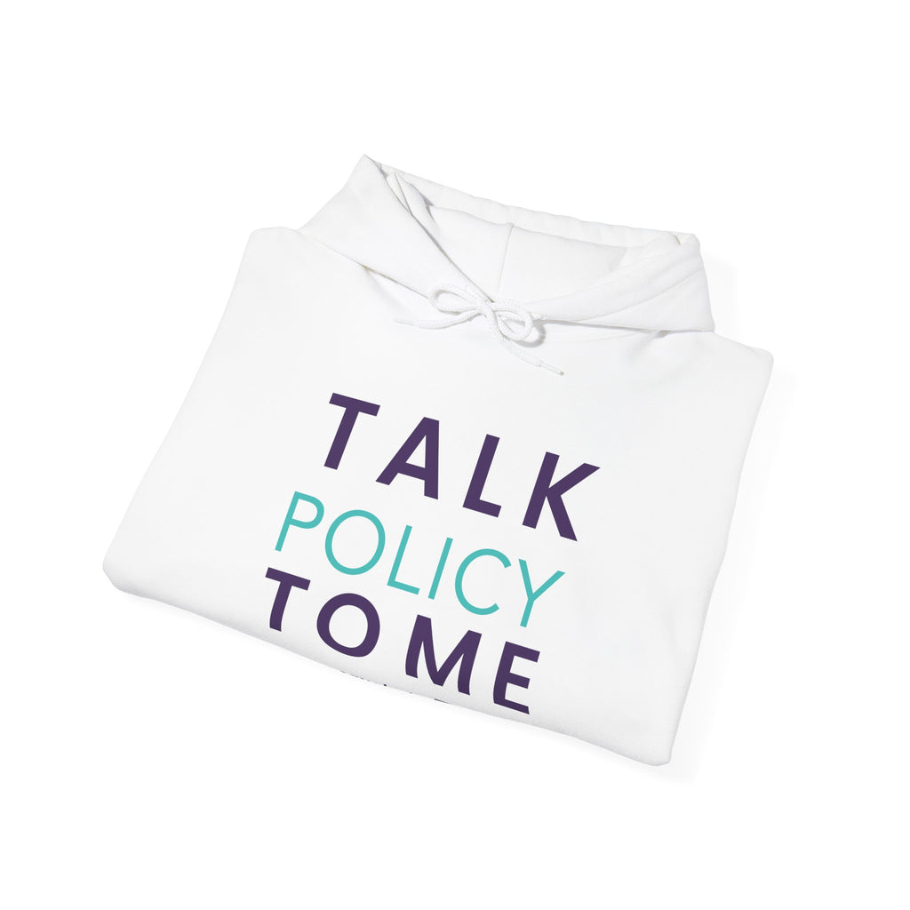 Unisex Heavy Blend™ Hooded Sweatshirt - Talk Policy to Me