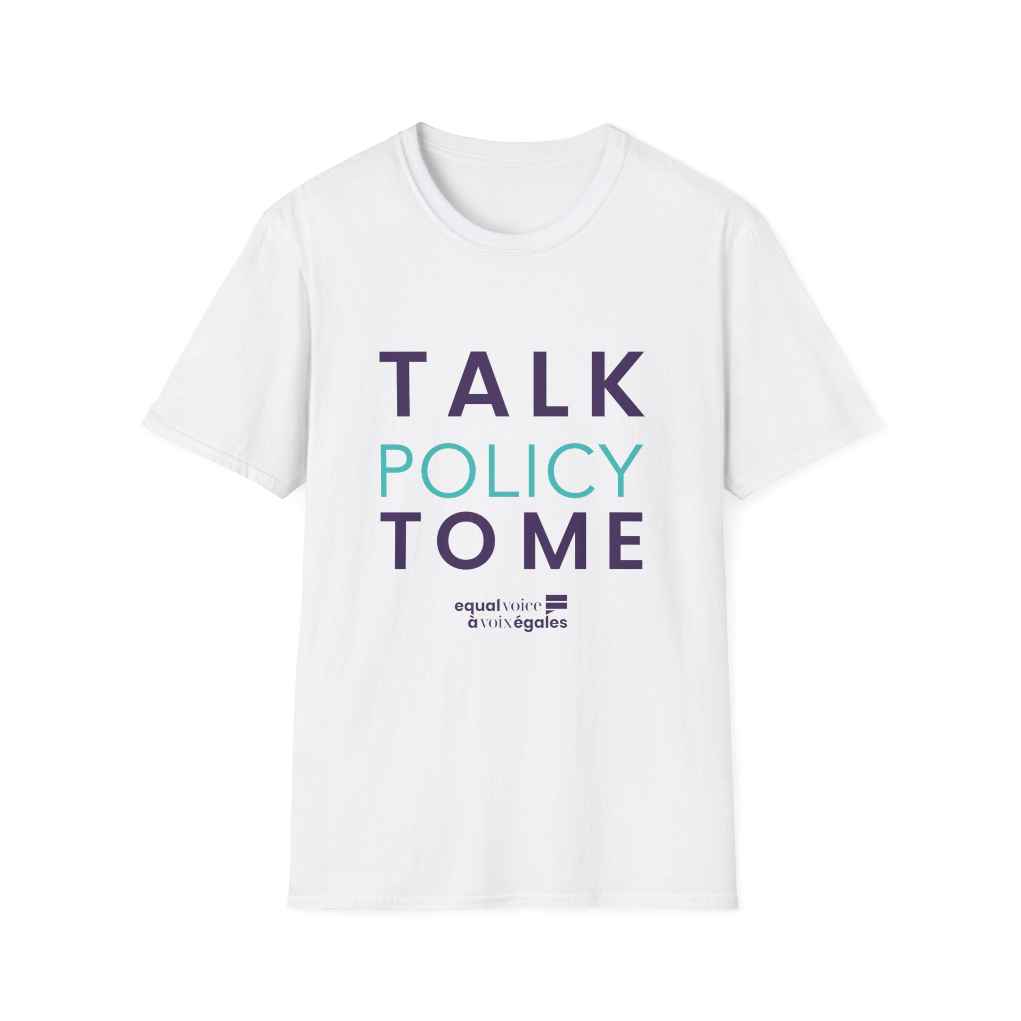 Unisex Softstyle T-Shirt - Talk Policy to Me