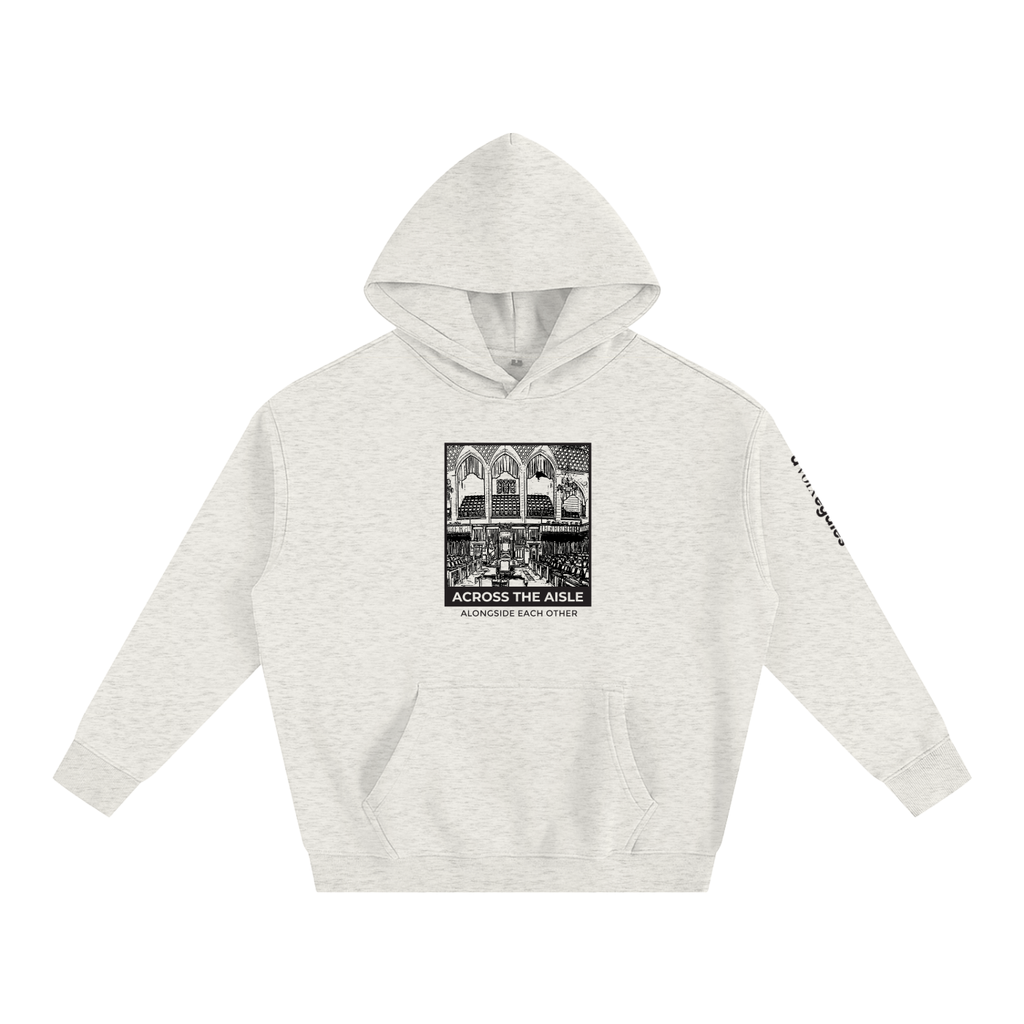 Oversize Fleeced Hoodie - Across the Aisle