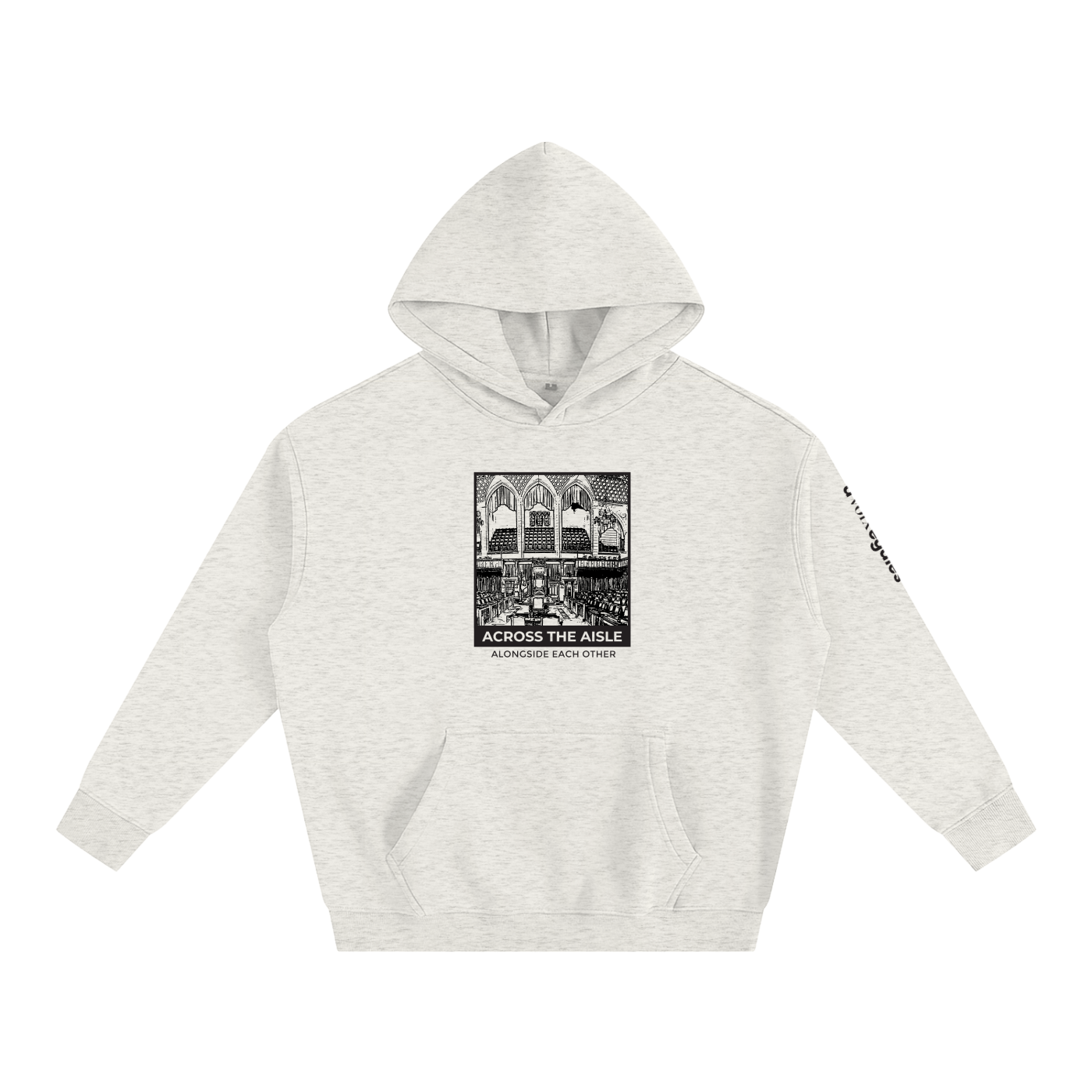 Oversize Fleeced Hoodie - Across the Aisle