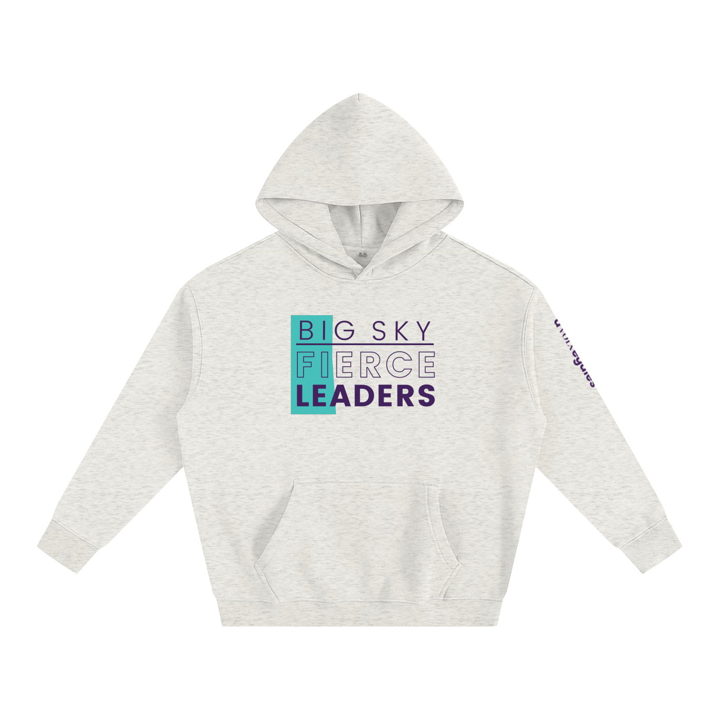 Oversize Fleeced Hoodie - Big Sky Fierce Leaders